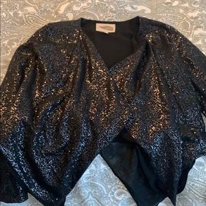 Forever 21 Black Sequin Cardigan